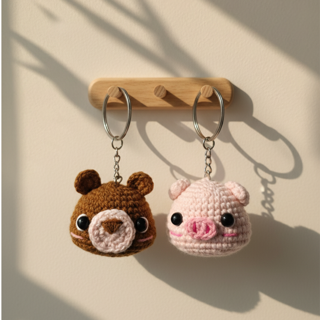 Llavero básico amigurumi