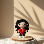 Llavero amigurumi personalizado 8 cm