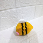 Llavero Abejas Medianas Tejido en Crochet