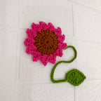 Colgante Girasol Tejido en Crochet