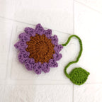 Colgante Girasol Tejido en Crochet