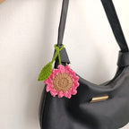 Colgante Girasol Tejido en Crochet