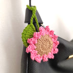 Colgante Girasol Tejido en Crochet