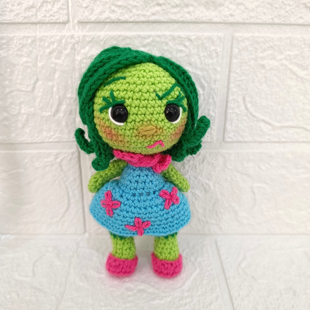 Muñeca Desagrado Intensamente en Crochet 14 cm