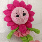 Hada Flor Crochet - Muñeca Artesanal Tejida a Mano