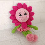 Hada Flor Crochet - Muñeca Artesanal Tejida a Mano