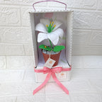 Maceta de lirio tejido crochet