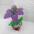 Maceta de lirio tejido crochet