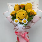 Ramo Happy Primavera de Flores Amarillas en Crochet
