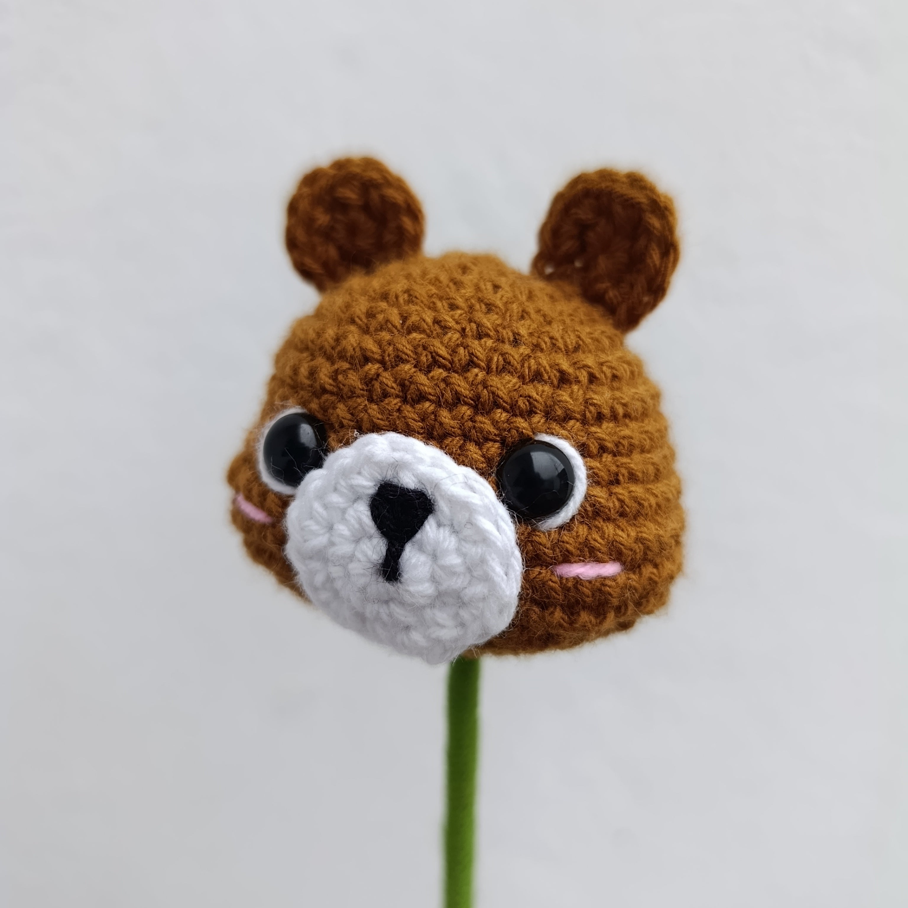 Oso Amigurumi Tejido a Crochet– Complemento para ramos