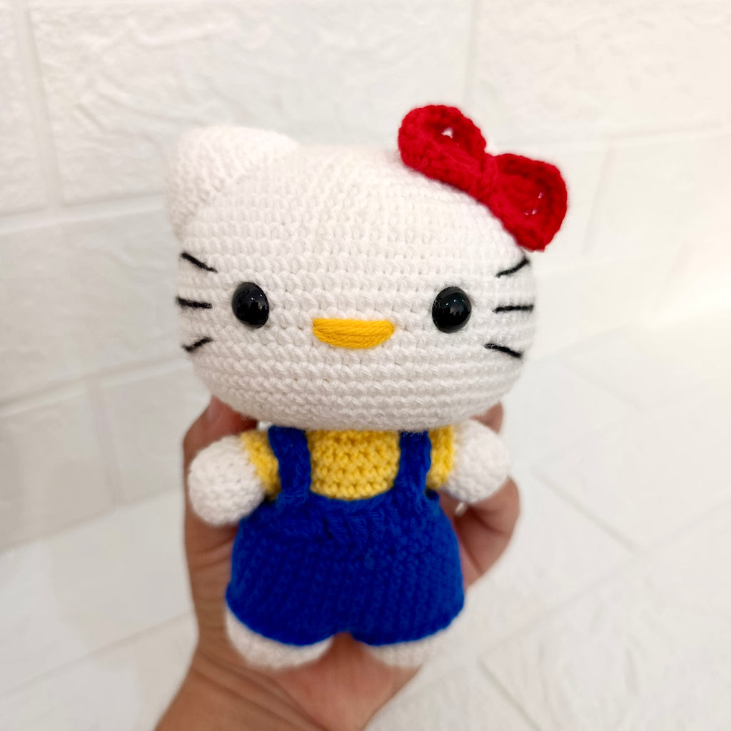 Hello Kitty Azul Amigurumi Tejida a Mano