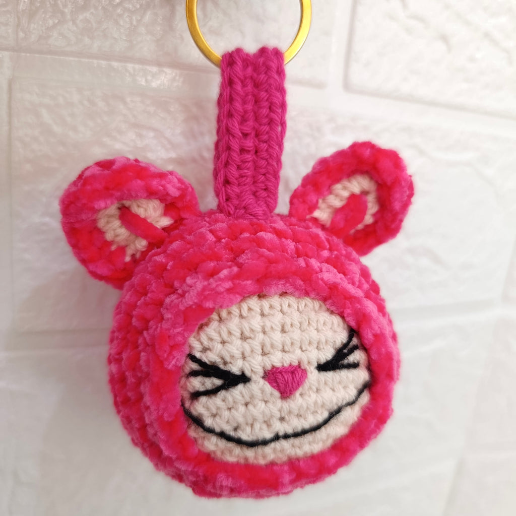 lavero Labubu Tejido en Crochet