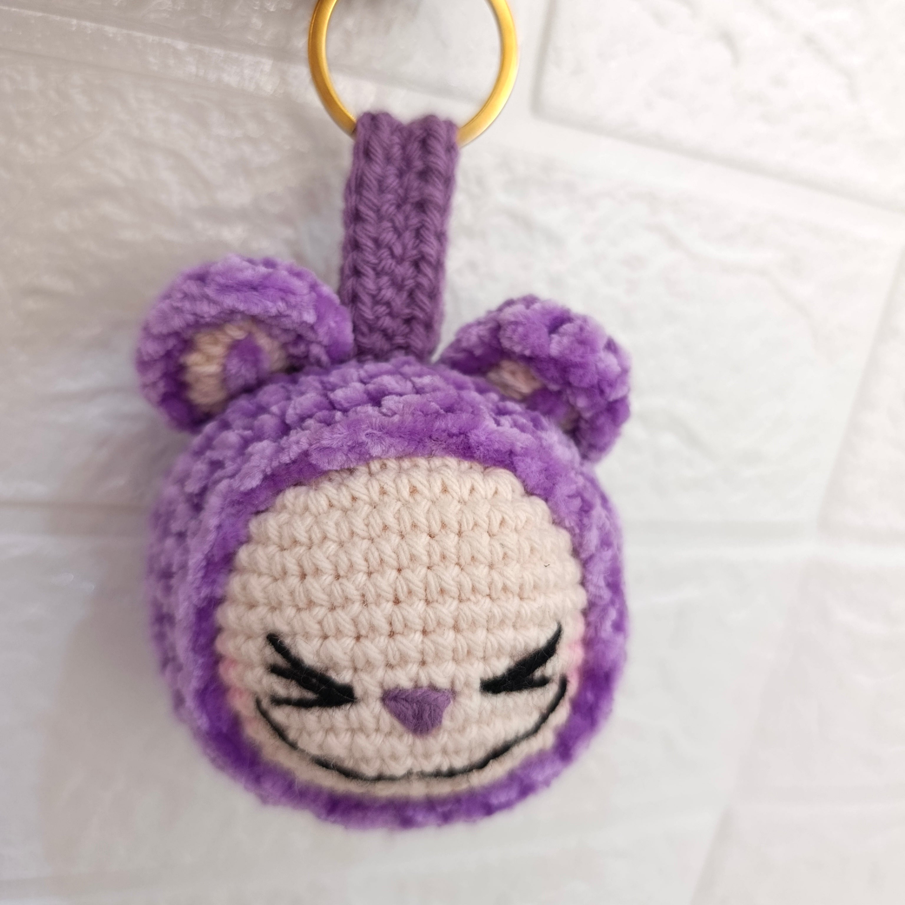 lavero Labubu Tejido en Crochet