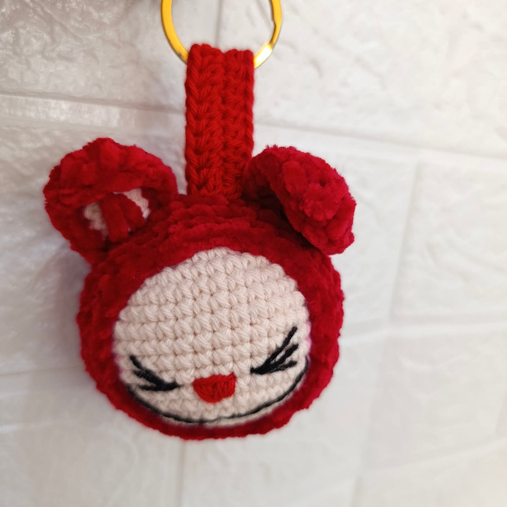 lavero Labubu Tejido en Crochet