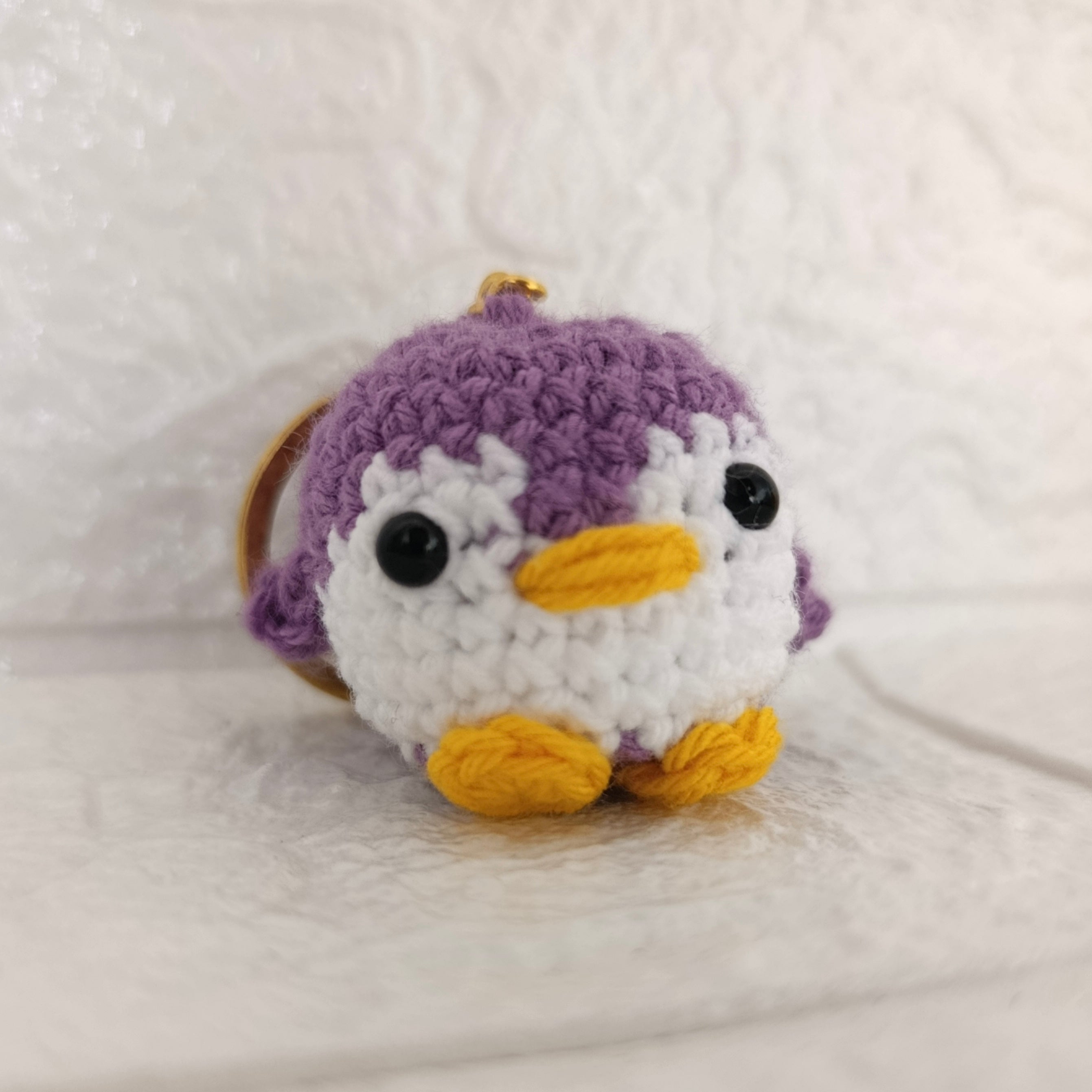 Llavero Pequeño Pingüino Bebé Tejido – Amigurumi