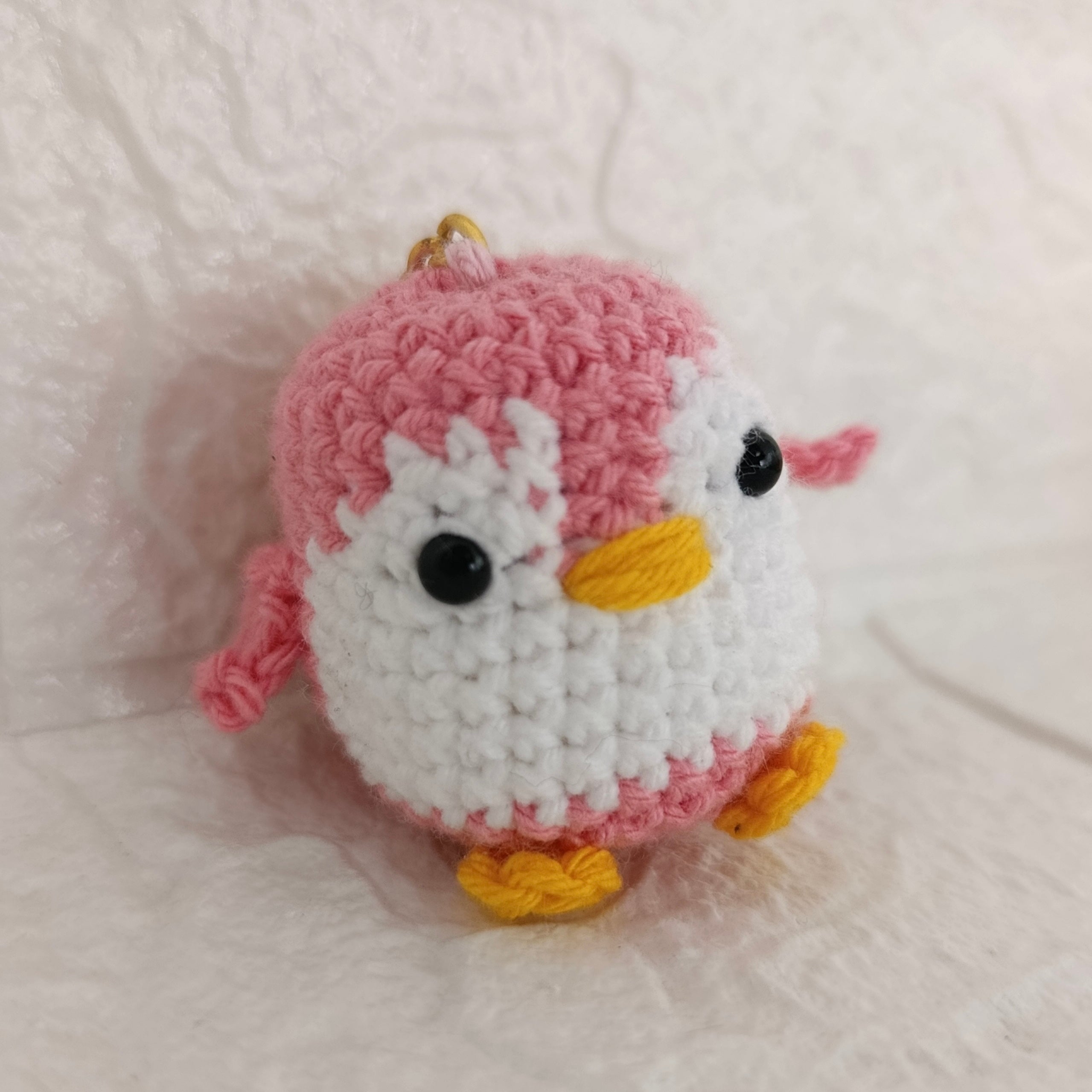 Llavero Pequeño Pingüino Bebé Tejido – Amigurumi