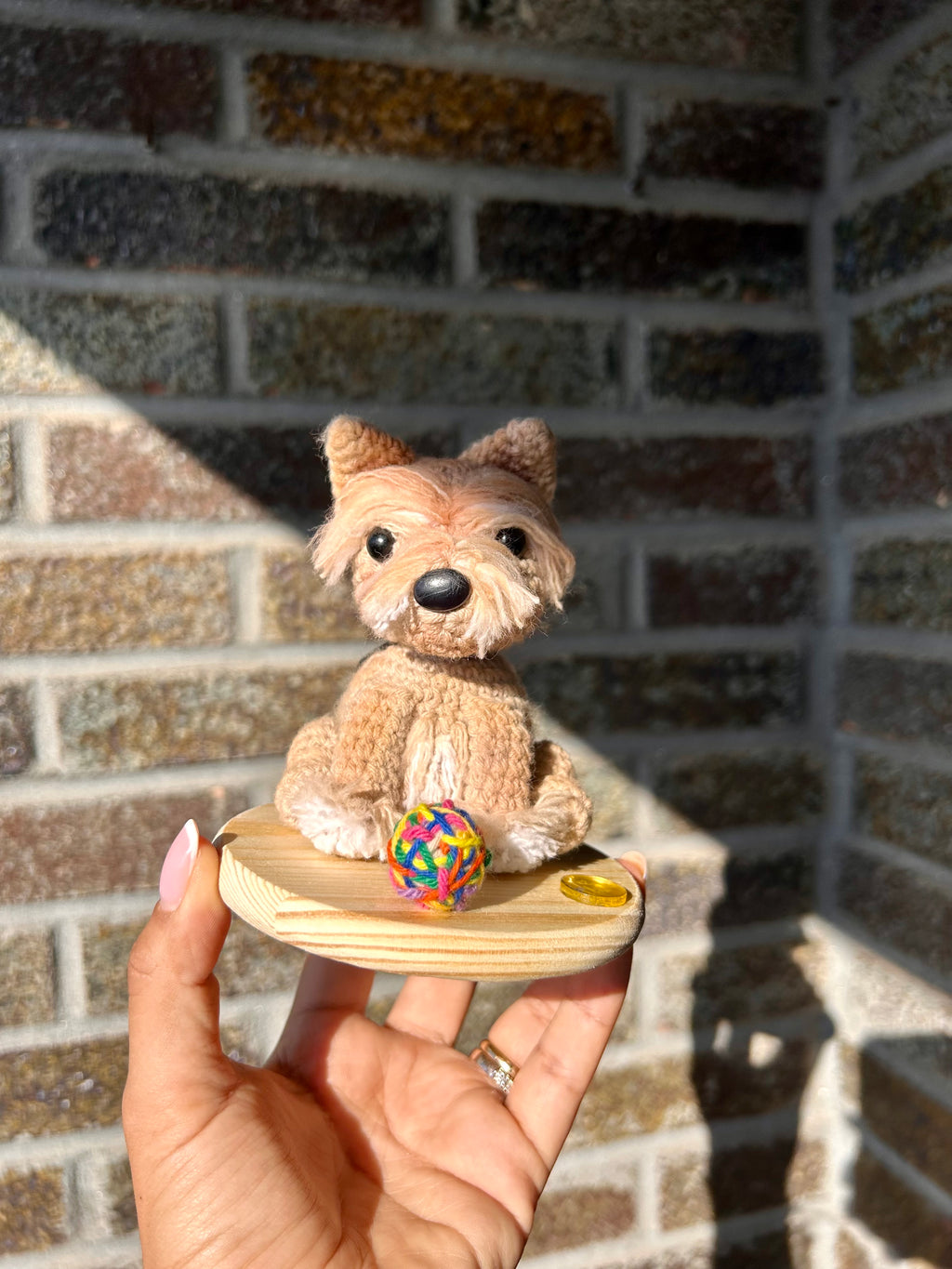 Amigurumi personalizado de mascota perro tejido a croche