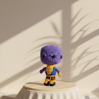 Muñeco tejido personalizado inspirado en thanos marvel