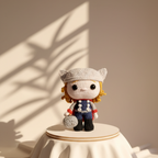 Muñeco tejido personalizado inspirado en thor marvel