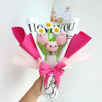 Ramo Chancho San Valentín en Crochet