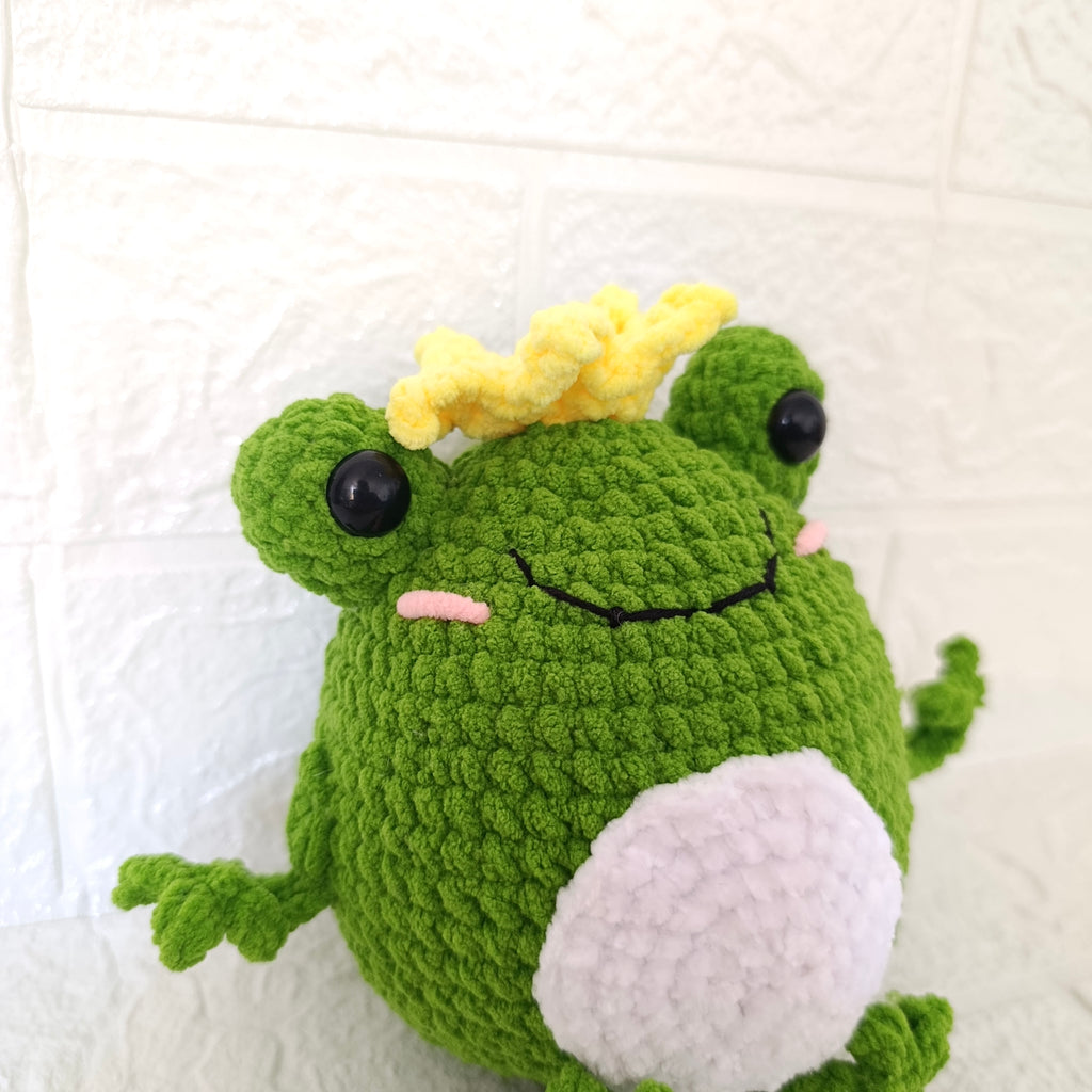 Rana Bebé Amigurumi Chenille Suave