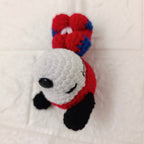Amigurumi Snoopy Spiderman Tejido a Crochet 8 cm
