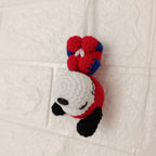 Amigurumi Snoopy Spiderman Tejido a Crochet 8 cm