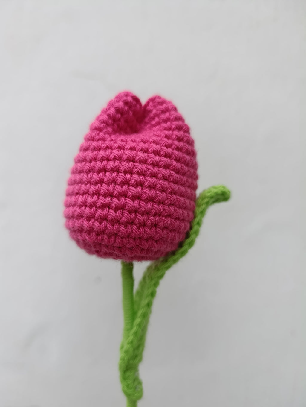 Ramo en Caja Premium con 2 Tulipanes Crochet