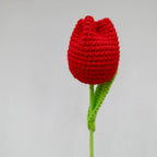 Ramo Atemporal Corazón con Tulipanes y Margarita en Crochet