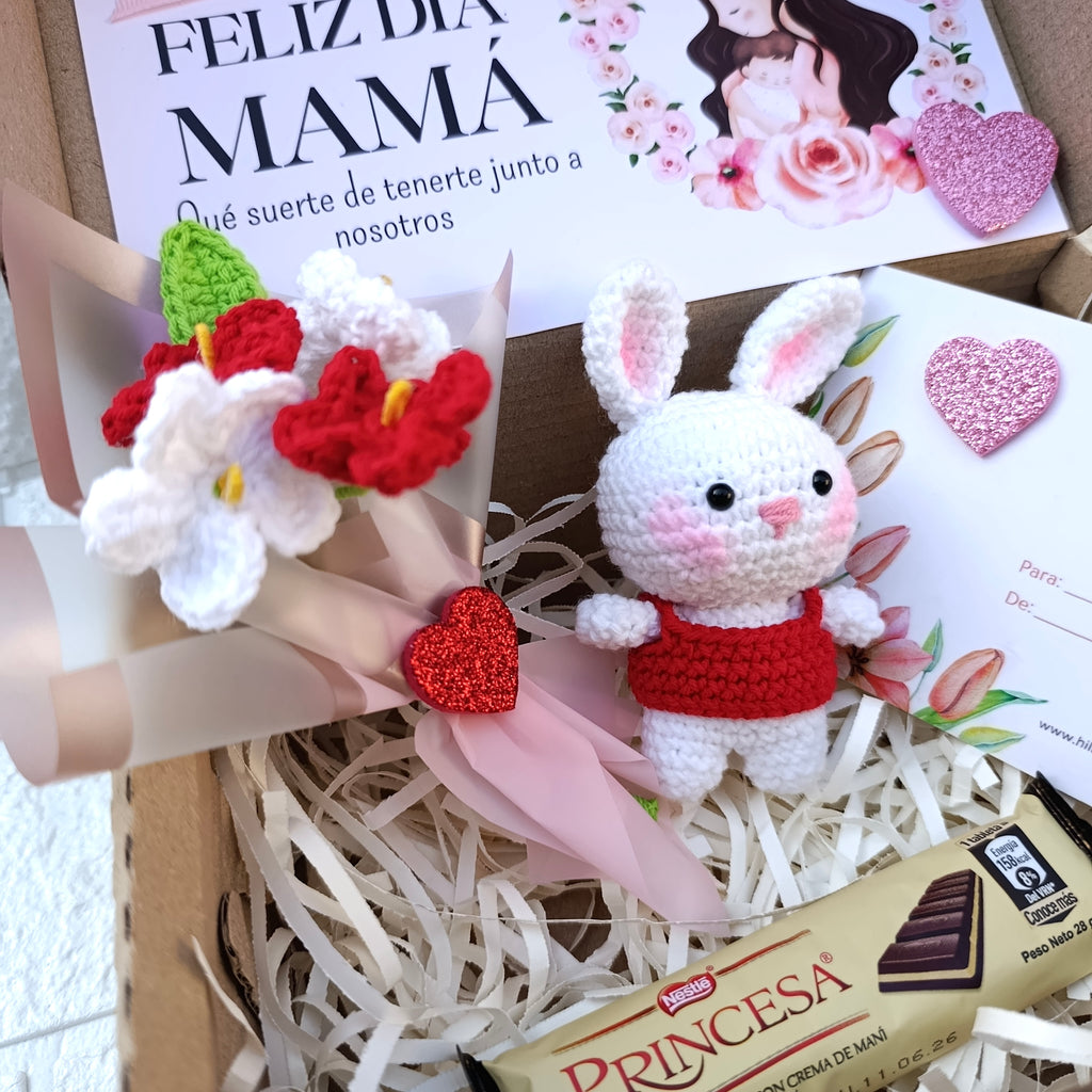 Caja Conejita Tejida
