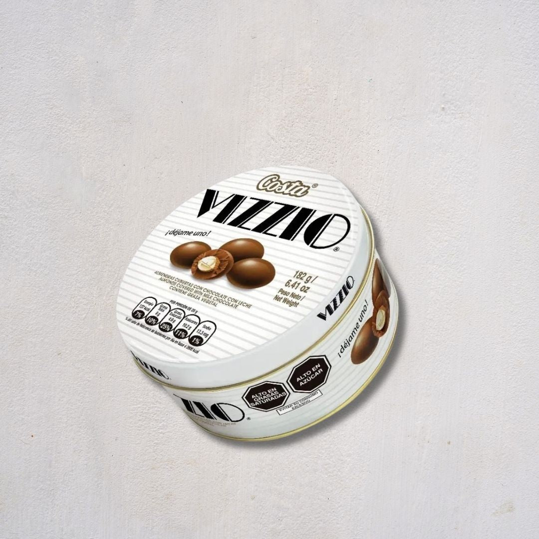 Almendras Vizzio Cubiertas con Chocolate con Leche (Lata 182g)