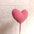 Corazón amigurumi crochet tejido a mano