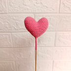 Corazón amigurumi crochet tejido a mano