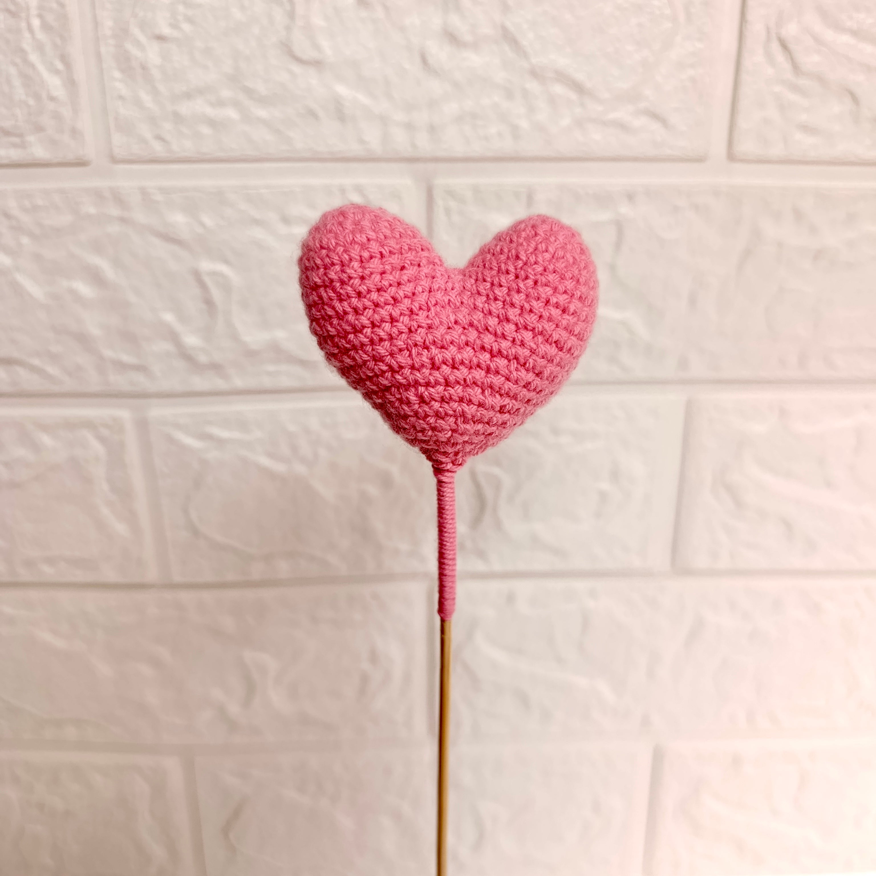 Corazón amigurumi crochet tejido a mano