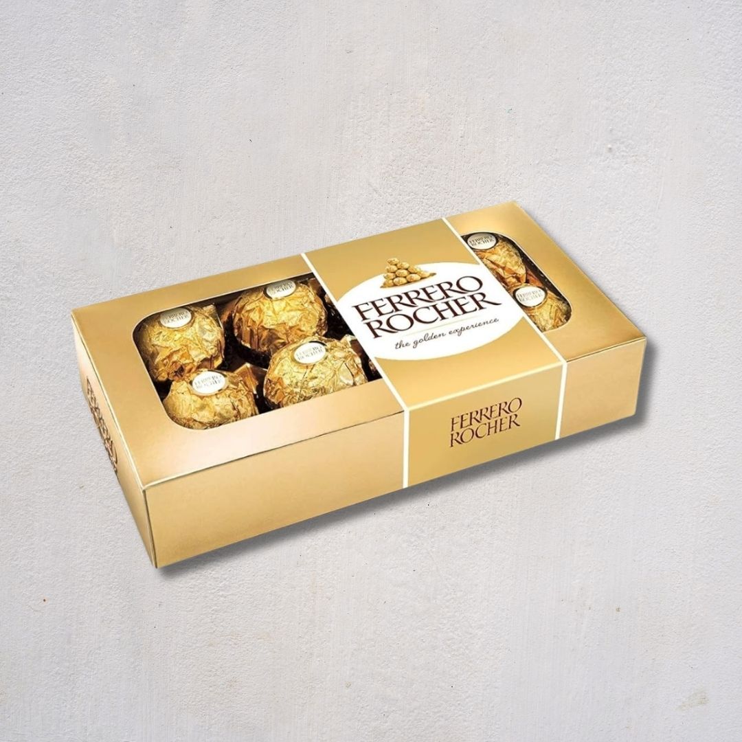 Bombones Ferrero Rocher Chocolate y Avellanas (Caja x8)