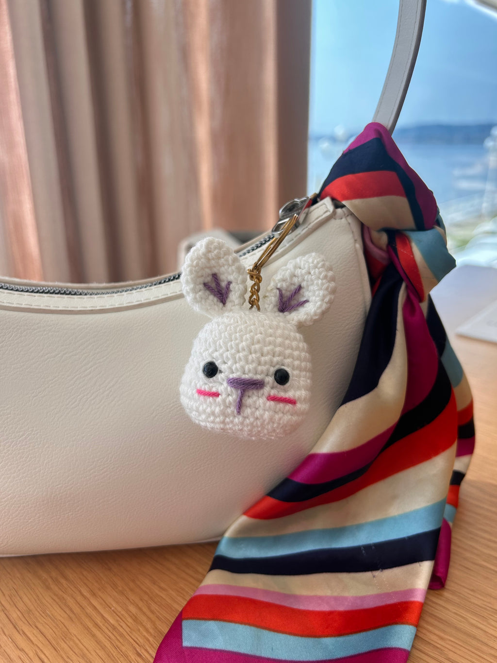 Llavero Conejitos en Crochet Tejidos a Mano