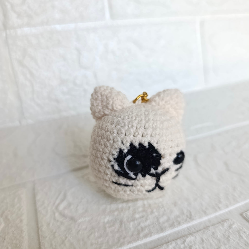 Llavero Gato Manchita en Crochet