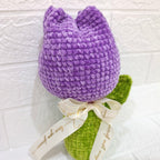 Tulipán Grande en Chenille en crochet