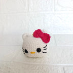 Llavero Hello Kitty Fucsia en Crochet
