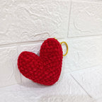 Llavero Corazón Rojo de Chenille Grande
