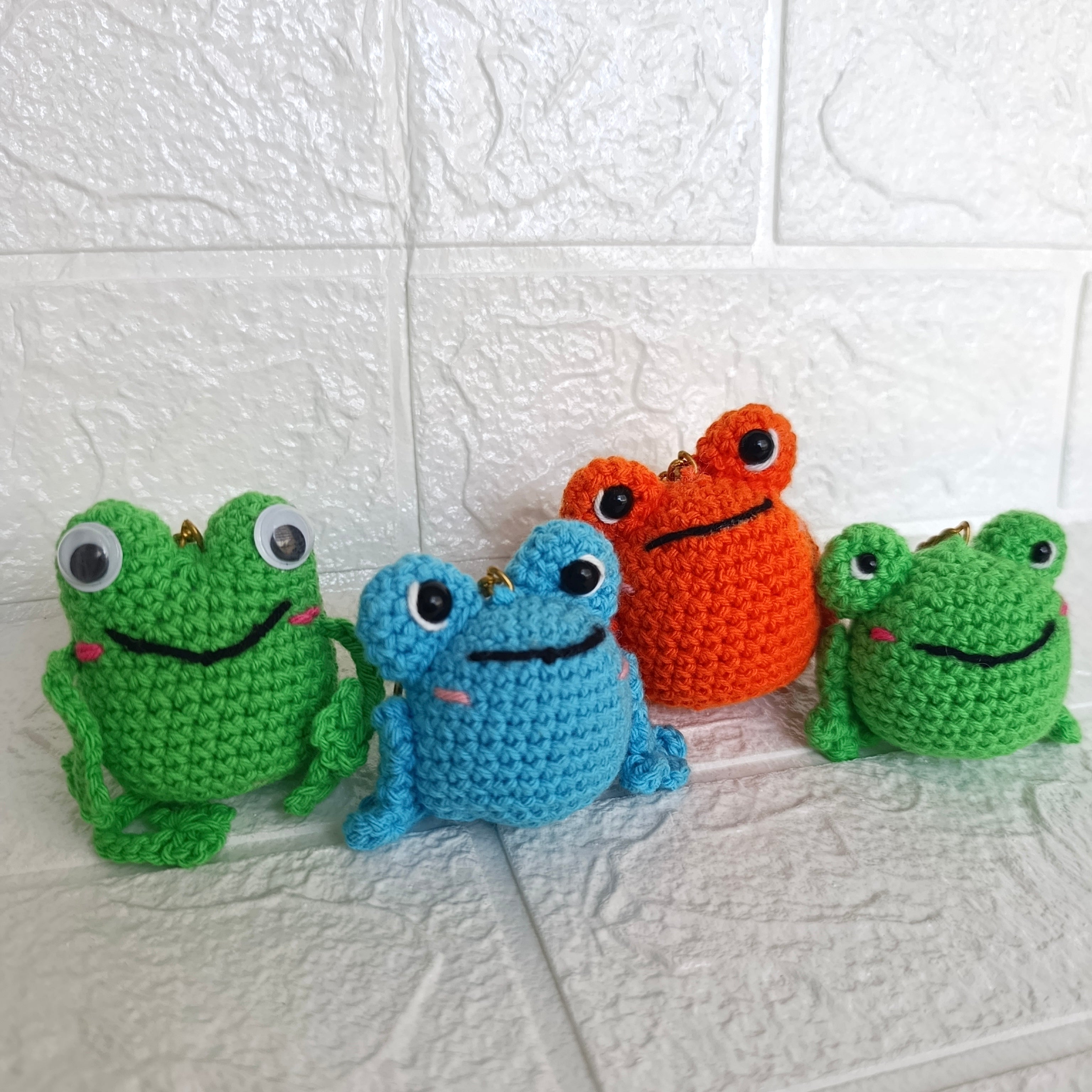 Llavero Ranitas Locas en Crochet