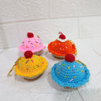 Llavero Cupcakes Tejido en Crochet