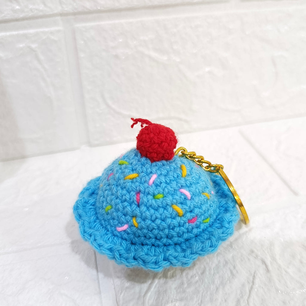 Llavero Cupcakes Tejido en Crochet