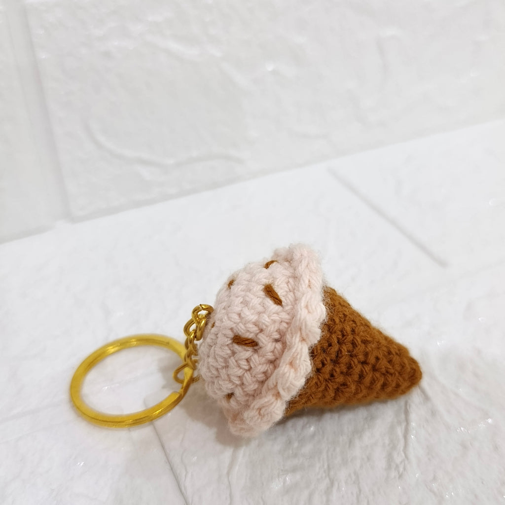 Llavero Helados Tejido en Crochet