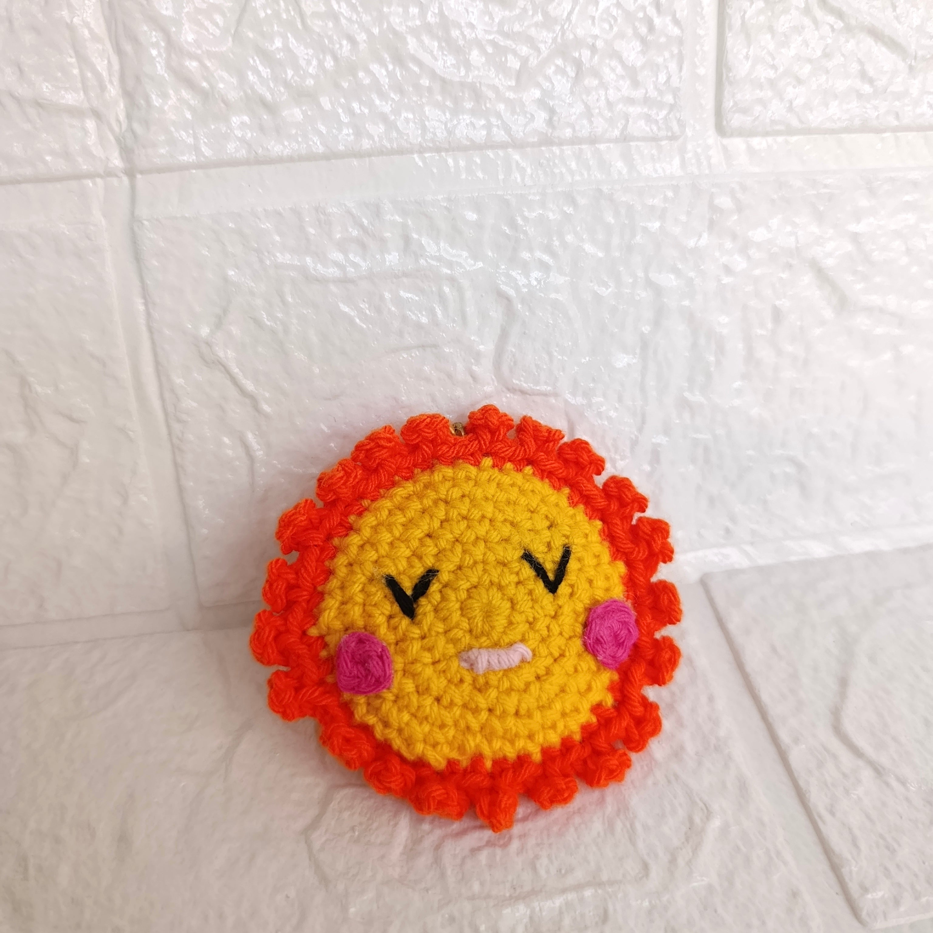 Llavero Sol en Crochet