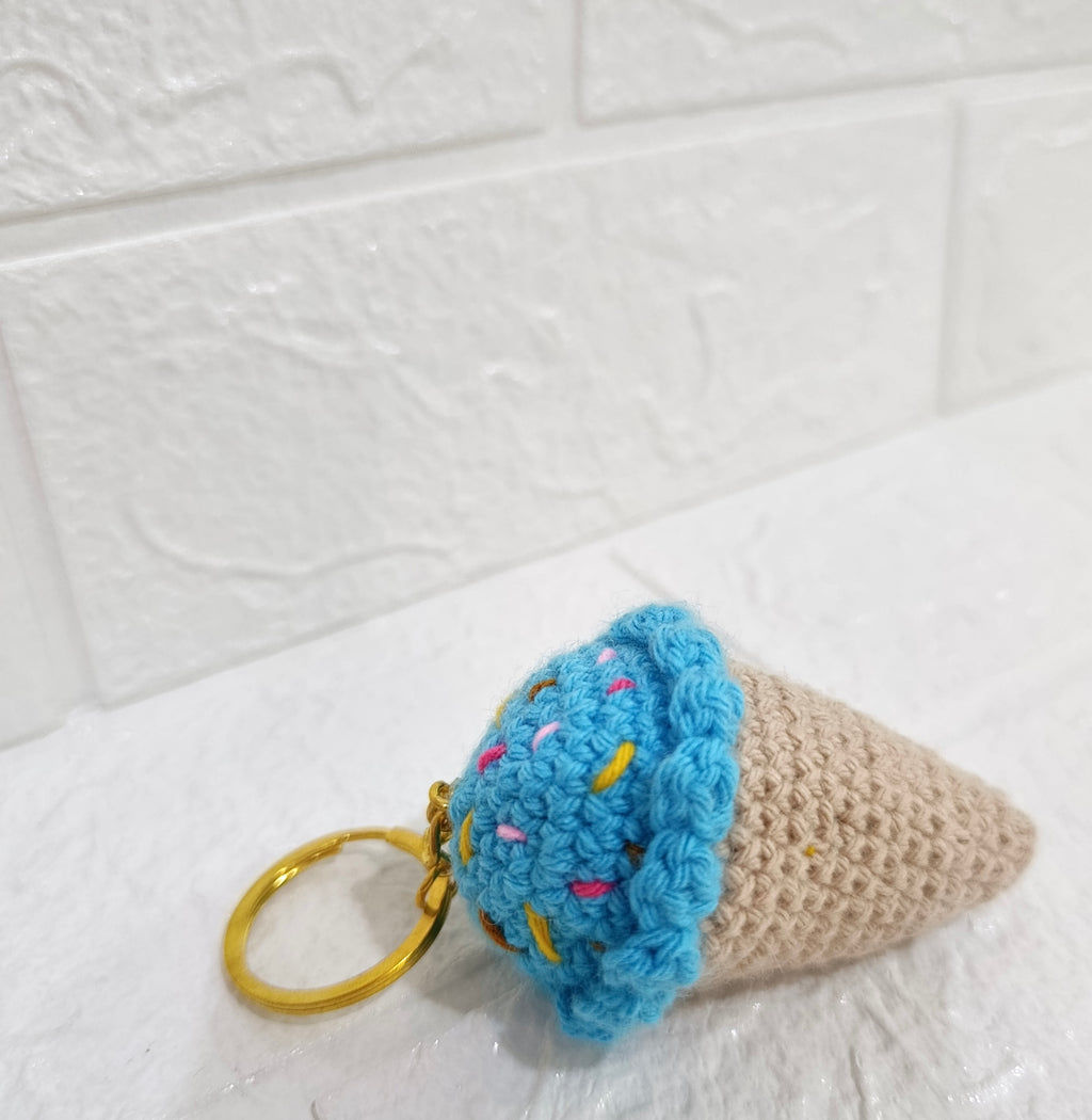 Llavero Helados Tejido en Crochet