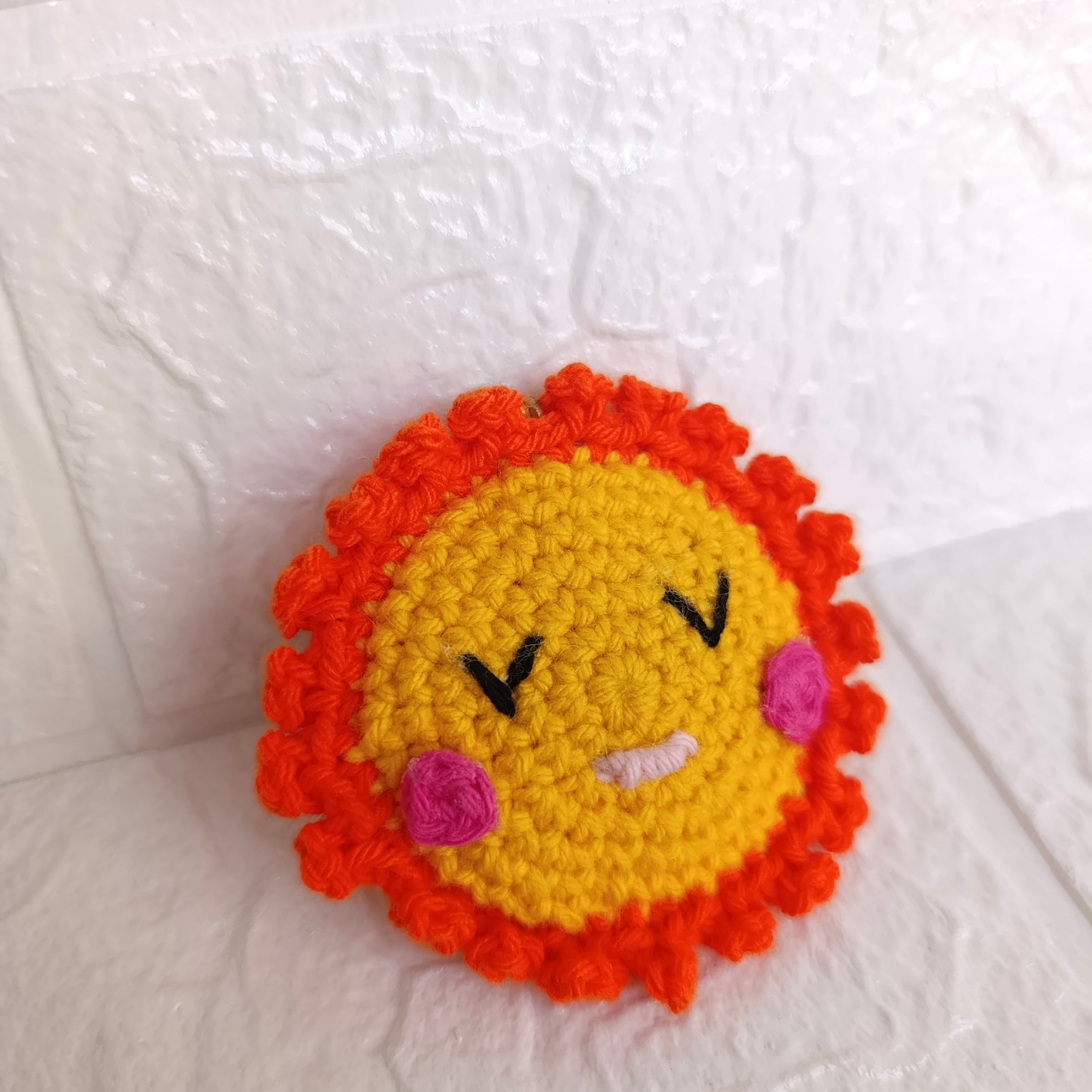 Llavero Sol en Crochet