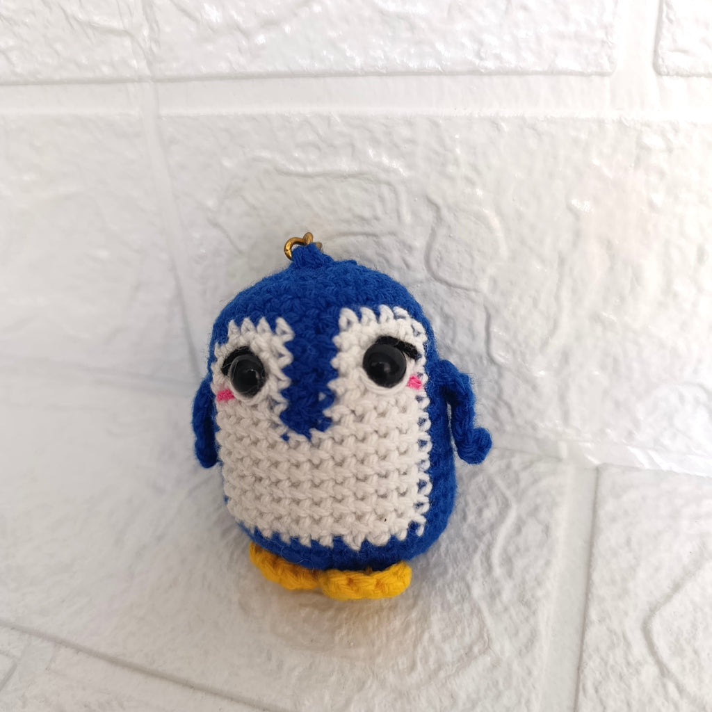 Llavero Pingüino en Crochet