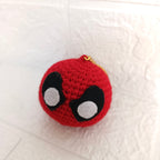 Llavero Deadpool en Crochet Artesanal