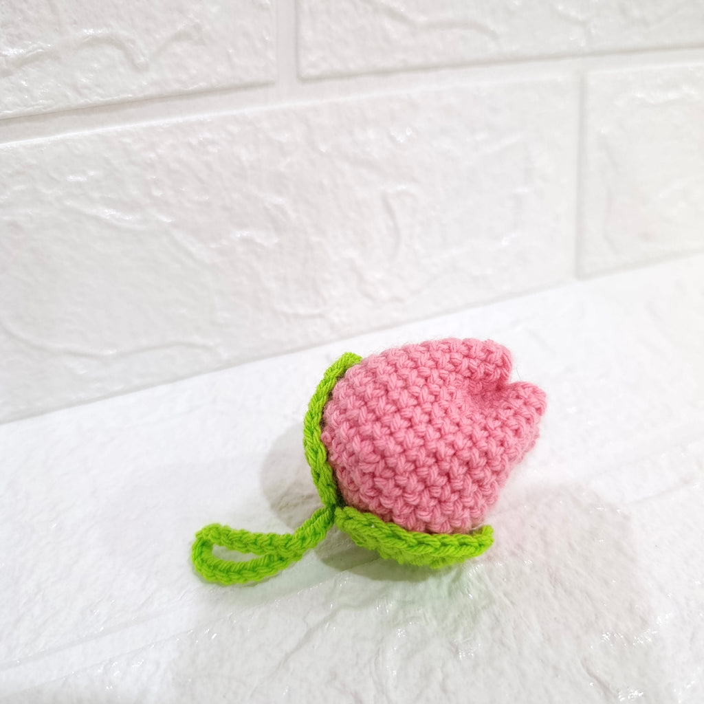 Llavero Tulipán Tejido a Mano